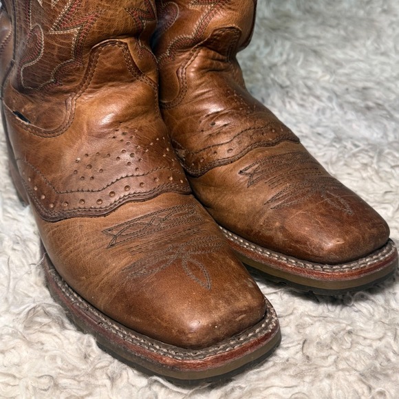 Double-H Jase DH3560 Square Toe Western Work Boots |Size 8 - Picture 2 of 15